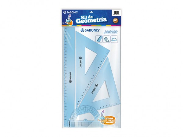 SET SAB GEOMETRIA 4PIEZAS 15cm