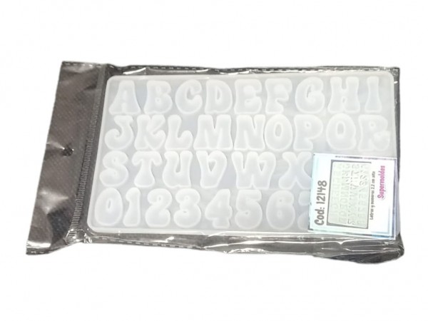 MOLDES SILICONA ABECEDARIO 2.2cm