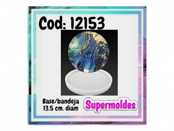 MOLDES SILICONA CIRCULO BANDEJA 13.5cm