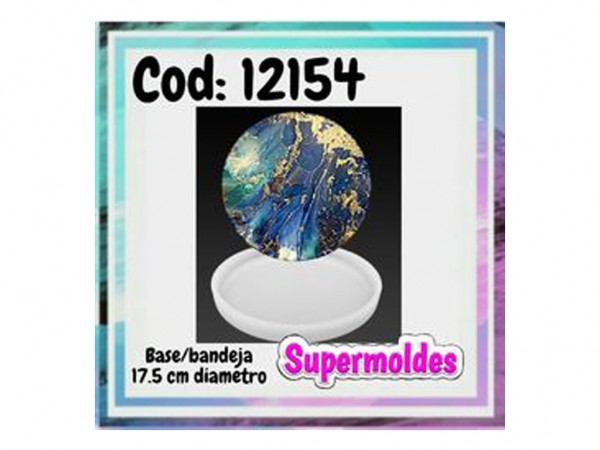 MOLDES SILICONA BANDEJA POSA VASO 17.5 CM