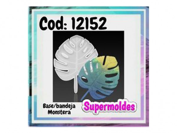 MOLDES SILICONA HOJA MONS BANDEJA 17X24