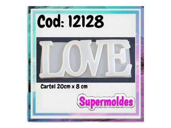 MOLDES RESINA LOVE 20 X 8 CM