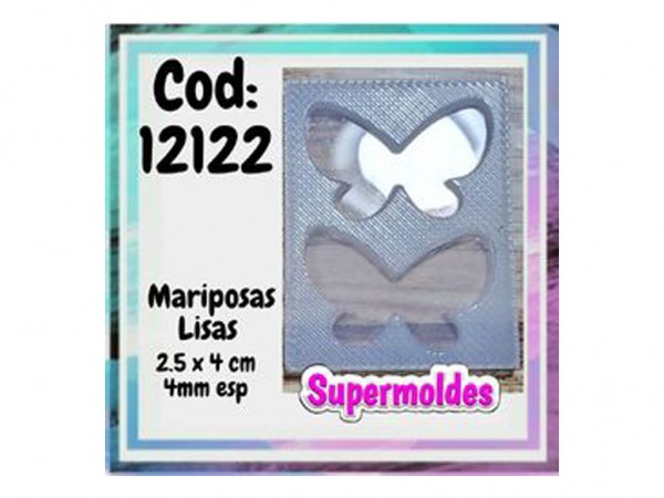 MOLDES SILICONA MARIPOSA ANCHA 2.5x4 4m x2