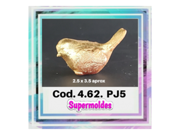 MOLDES SILICONA MINI PAJARITO 2.5cmx3.5cm