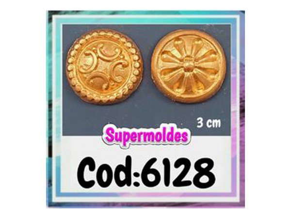 MOLDES SILICONA ORNAMENTO RED C 2u 3cm