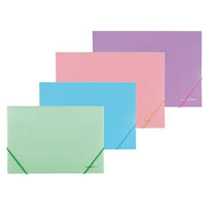 CARPETA 3 SOLAPAS 36x51 CON ELASTICO PLASTICA