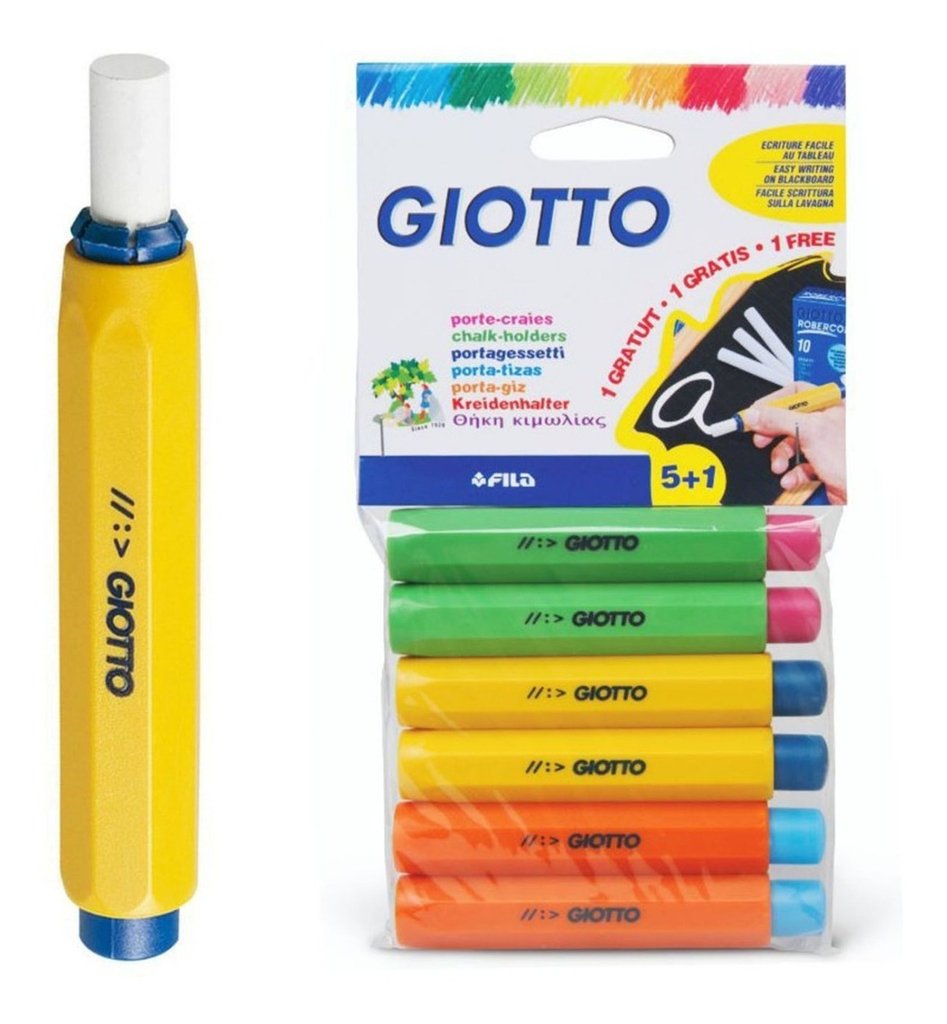 PORTA TIZA SET x5 unid GIOTTO