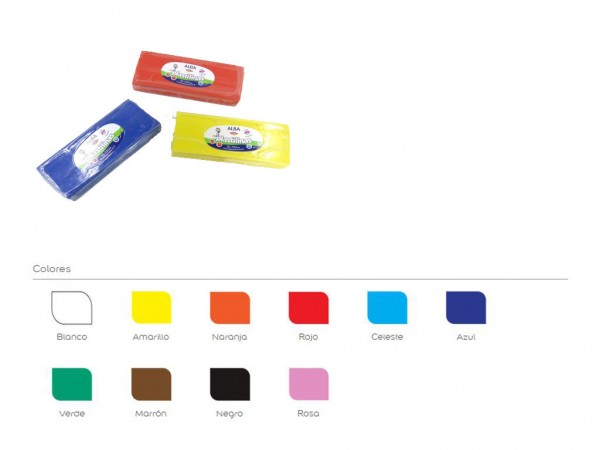 PLASTILINA ALBA 005/AMARILLO 250g