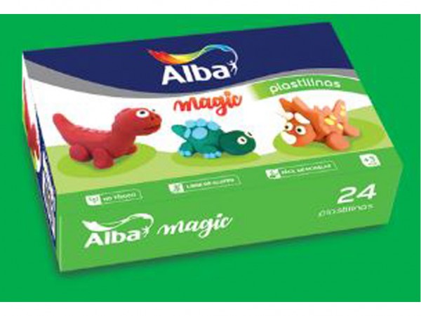 PLASTILINA ALBA SURTIDA x24 unidades