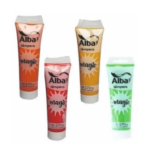 TEMPERAS ALBAMAGIC AMARILLO PASTEL x17