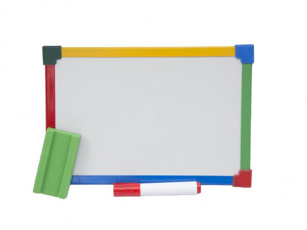 PIZARRA BLANCA 40x60 MARCO COLOR