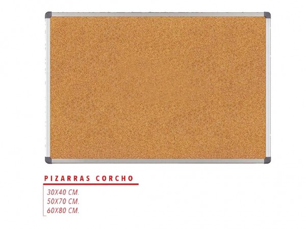 PIZARRA CORCHO 30X40 MARCO METAL