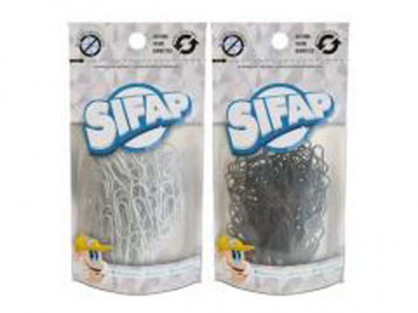 CLIPS FORRADO N3 NEGRO/BLANCO x100und
