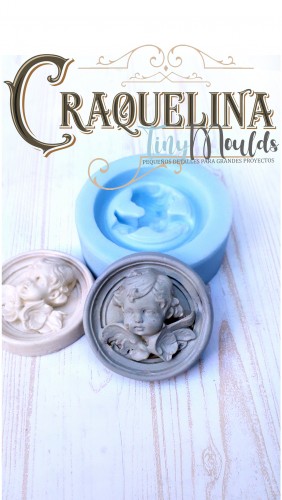 MOLDES SILICONA CARITA DE ANGEL