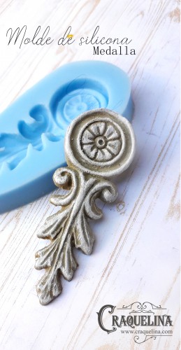 MOLDES SILICONA MEDALLA