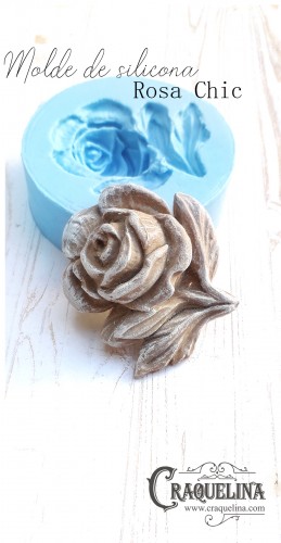MOLDES SILICONA ROSA CHIC