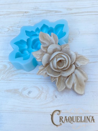 MOLDES SILICONA ROSA GRANDE