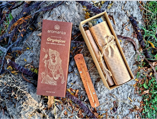 SAHUMERIOS ORGANICOS BOX x30 MAS PORTA