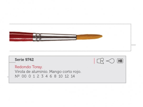 PINCEL CASAN 9742/02 REDONDO SINTETICO