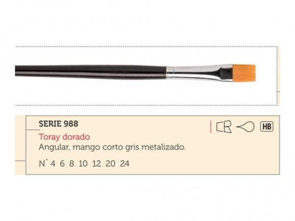 PINCEL CASAN ANGULAR 988/10 SINTETICO