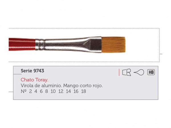 PINCEL CASAN CHATO 9743/10 SINTETICO