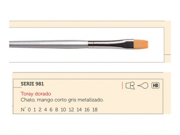 PINCEL CASAN CHATO 981/18 SINTETICO