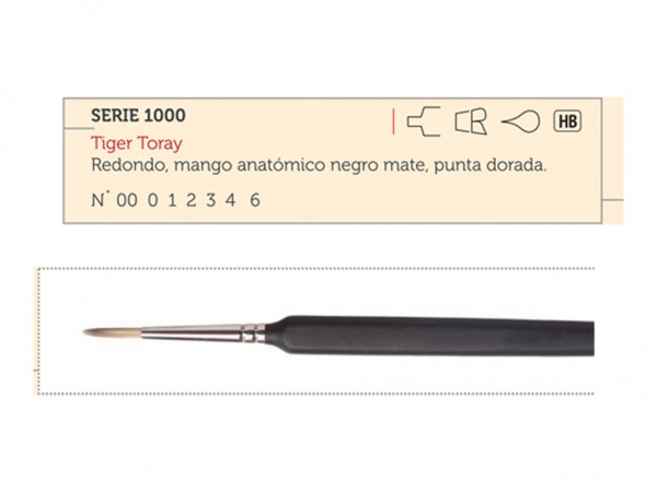 PINCEL CASAN REDONDO 1000/01 SINTETICO