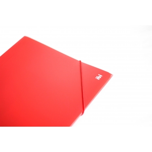 CARPETA A4 PLASTICA ELASTICO ROJO