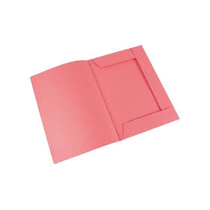 CARPETA OFICIO CART 3 SOLAPAS 180g ROSA
