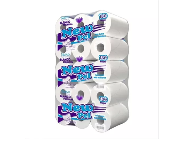 PAPEL HIGIENICO NEW PEL 30x180h(50 mts) H/S