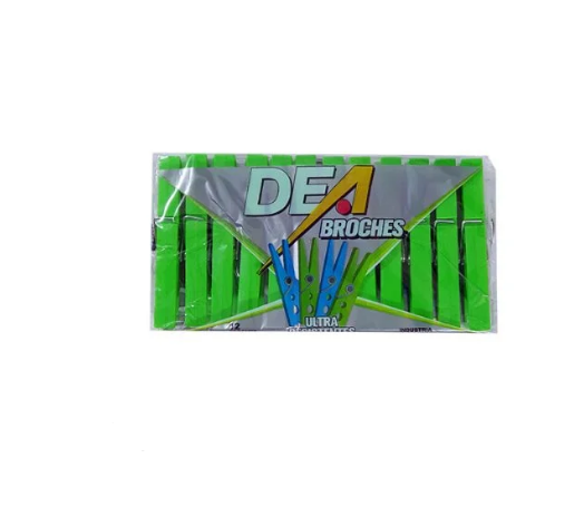BROCHES DE PLASTCOS DEA 12 unid