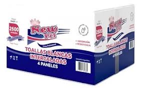TOALLAS INTERCALADAS BLANCAS 2500 hojas