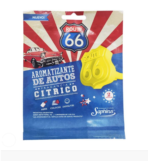 AROMATIZANTE AUTO "ROUTE 66" CITRICO