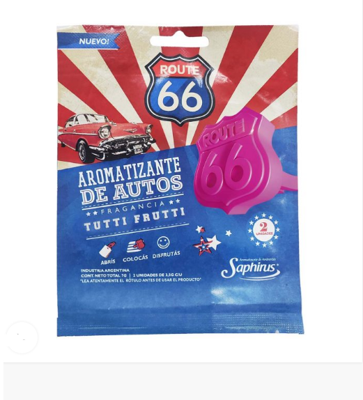AROMATIZANTE AUTO "ROUTE 66" TUTTY FRUTTY