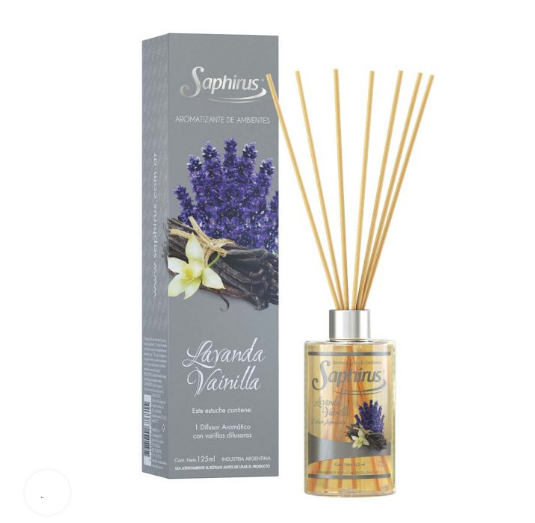 DIFUSORES AROMATICOS LAVANDA Y VAINILLA 125ml