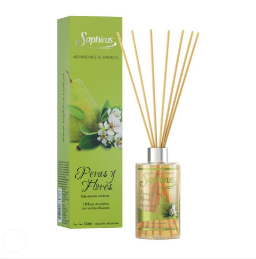 DIFUSORES AROMATICOS PERAS Y FLORES 125ml