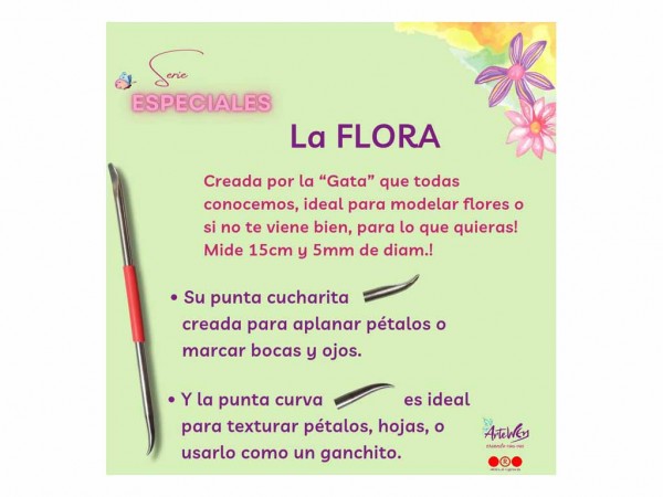 HERRAMIENTAS PORCELANA FLORA 5mm