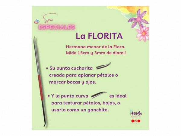 HERRAMIENTAS PORCELANA FLORITA 3mm