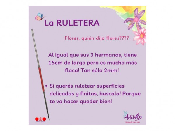 HERRAMIENTAS PORCELANA RULETA 2mm