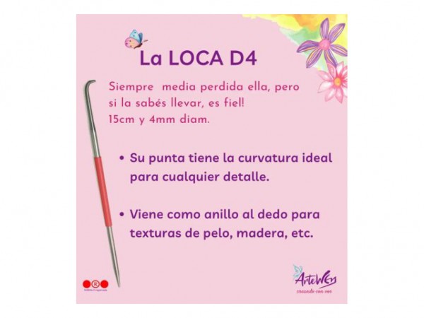 HERRAMIENTAS PORCELANA LOCA D4mm