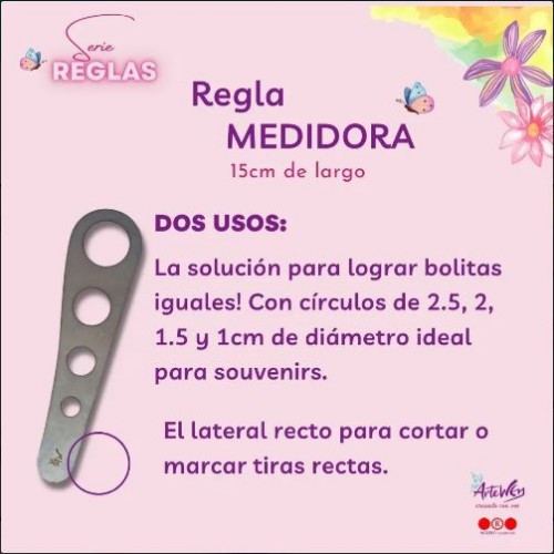 HERRAMIENTAS REGLA MEDIDORA ACERO INOX