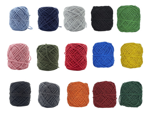 HILO ALGODON MACRAME COLOR 30mt