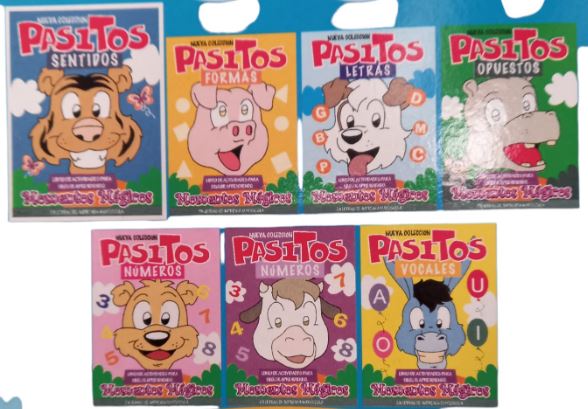 LIBROS PASITOS 5 TITULOS ACTIVIDADES