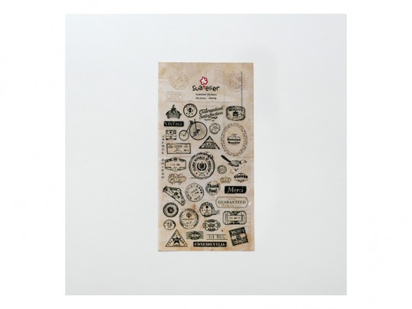 STICKER PVC 10x19cm STAMP