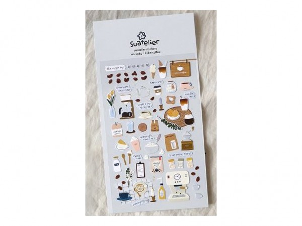 STICKER PVC 10x19cm I LIKE COFFE