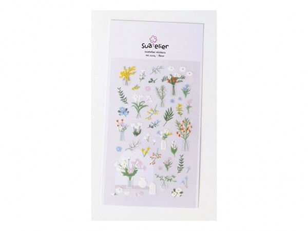 STICKER PVC 10x19cm FLEUR