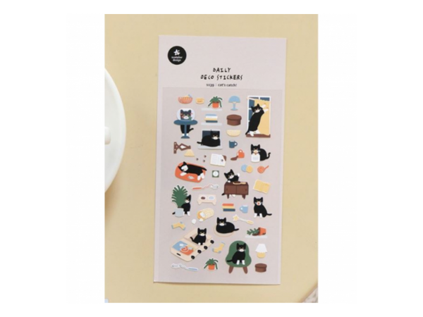 STICKER PVC 10x19cm CATS 2
