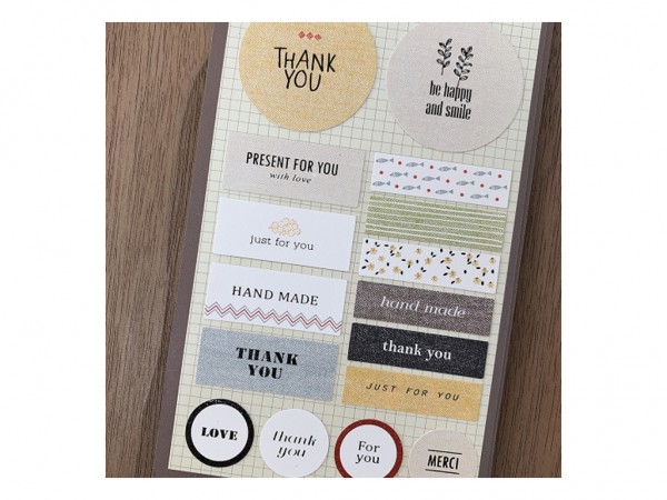 STICKER PAPEL 10x19cm THANK YOU