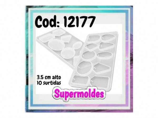 MOLDES SILICONA DIJES x10und 3,5cm ALTO