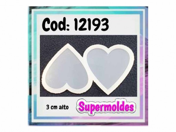 MOLDES RESINA CORAZONES x2und 3cm